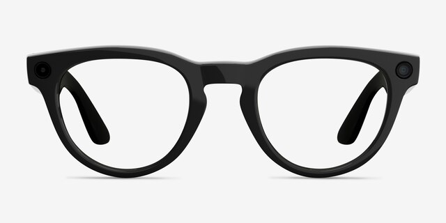 Ray-Ban Meta Headliner (Gen 2) Shiny Black Plastic from EyeBuyDirect, Front View