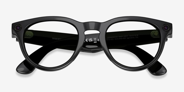 Ray-Ban Meta Headliner (Gen 2) - Round Shiny Black Frame | Eyebuydirect