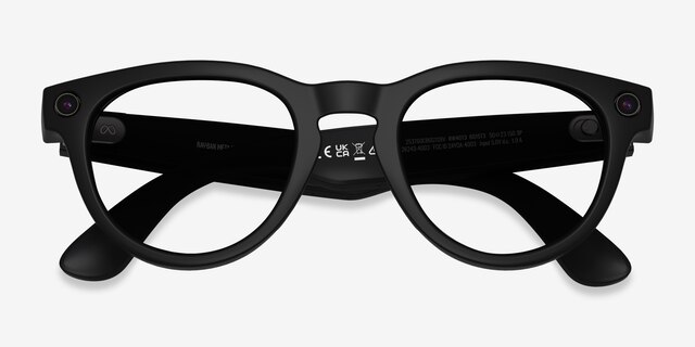 Ray-Ban Meta Headliner (Gen 2) - Round Satin Black Frame | Eyebuydirect