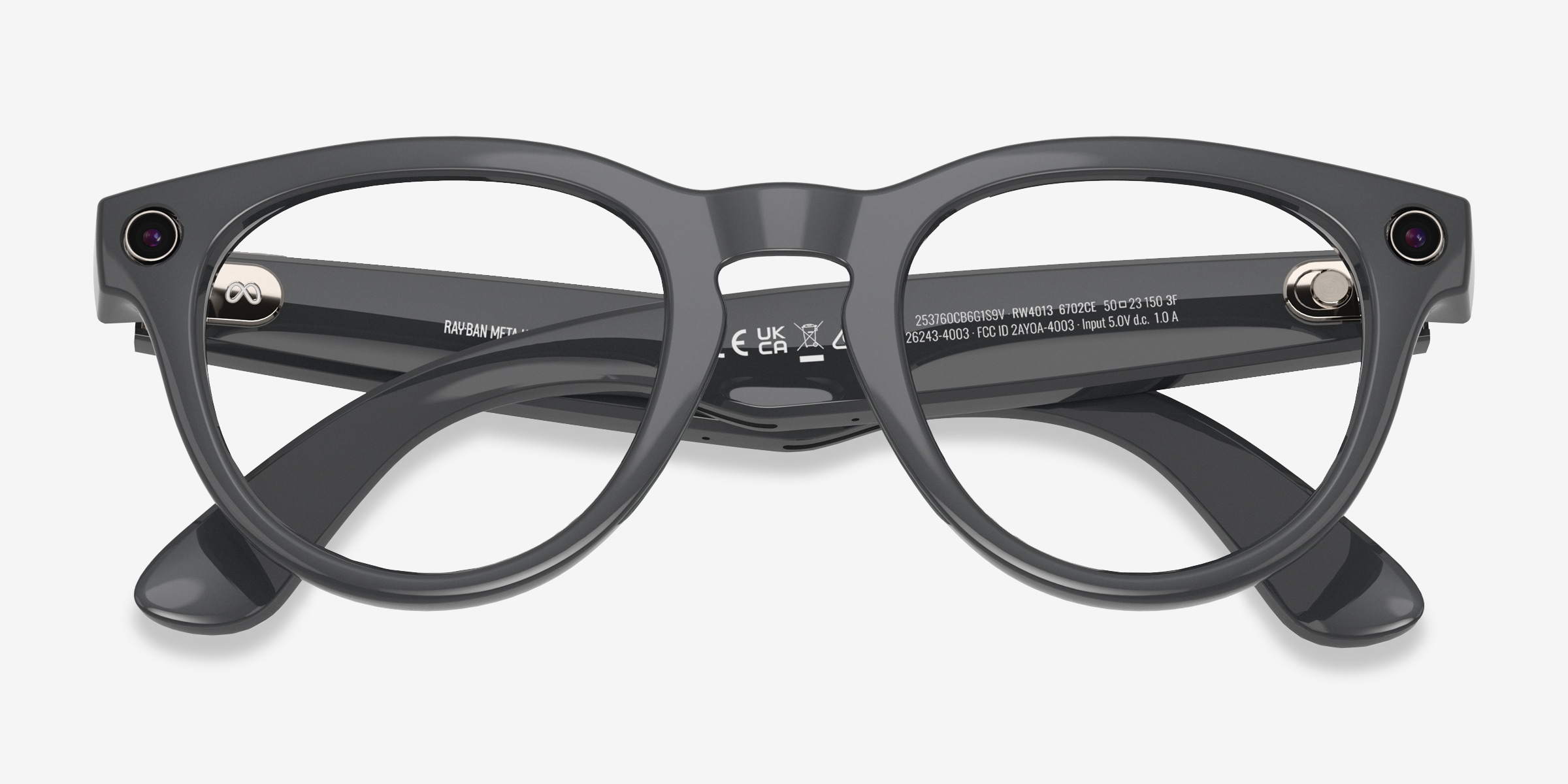 Ray-Ban Meta (Gen 2) Headliner - Round Shiny Asteroid Gray Frame
