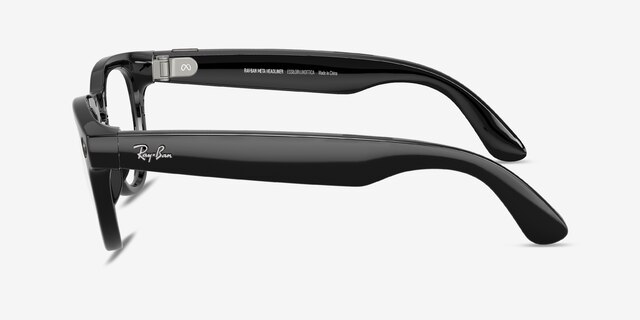 Ray-Ban Meta Headliner (Gen 2) Black Plastic from EyeBuyDirect, Side View
