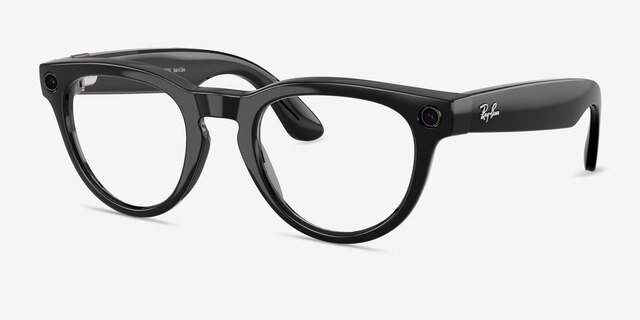Ray-Ban Meta Headliner (Gen 2) - Round Polished Black Frame | Eyebuydirect