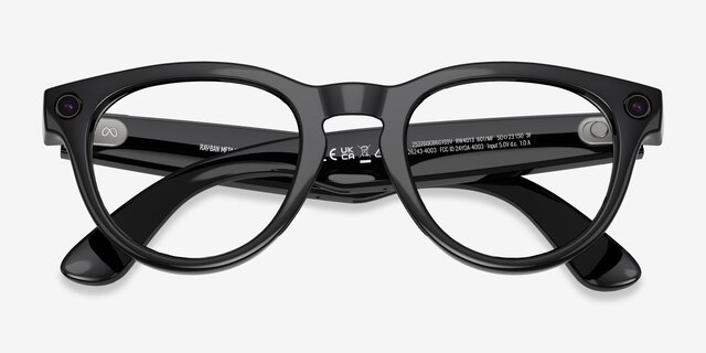 Ray-Ban Meta Headliner (Gen 2) - Round Polished Black Frame | Eyebuydirect