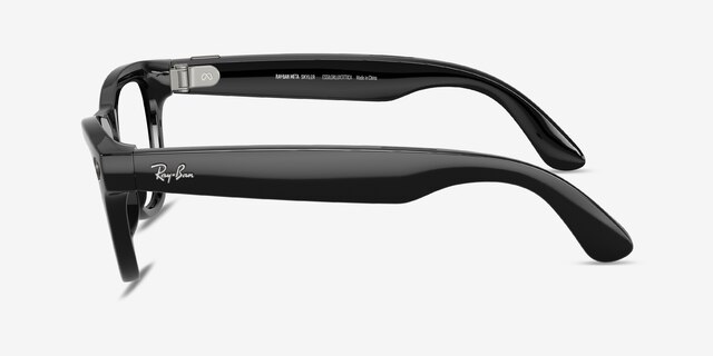 Ray-Ban Meta Skyler (Gen 2) Polished Black Plastic from EyeBuyDirect, Side View
