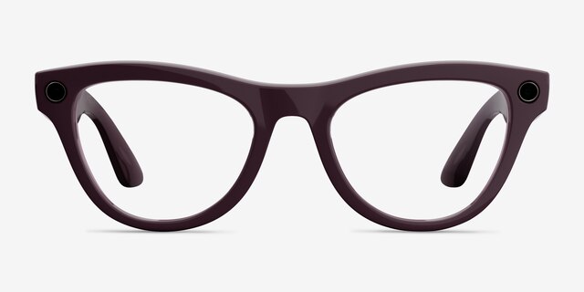 Ray-Ban Meta Skyler (Gen 2) Shiny Mystic Violet Plastic from EyeBuyDirect, Front View