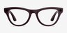 Ray-Ban Meta Skyler (Gen 2) Shiny Mystic Violet Plastic from EyeBuyDirect, Front View