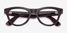 Ray-Ban Meta Skyler (Gen 2) Shiny Mystic Violet Plastic from EyeBuyDirect, Closed View