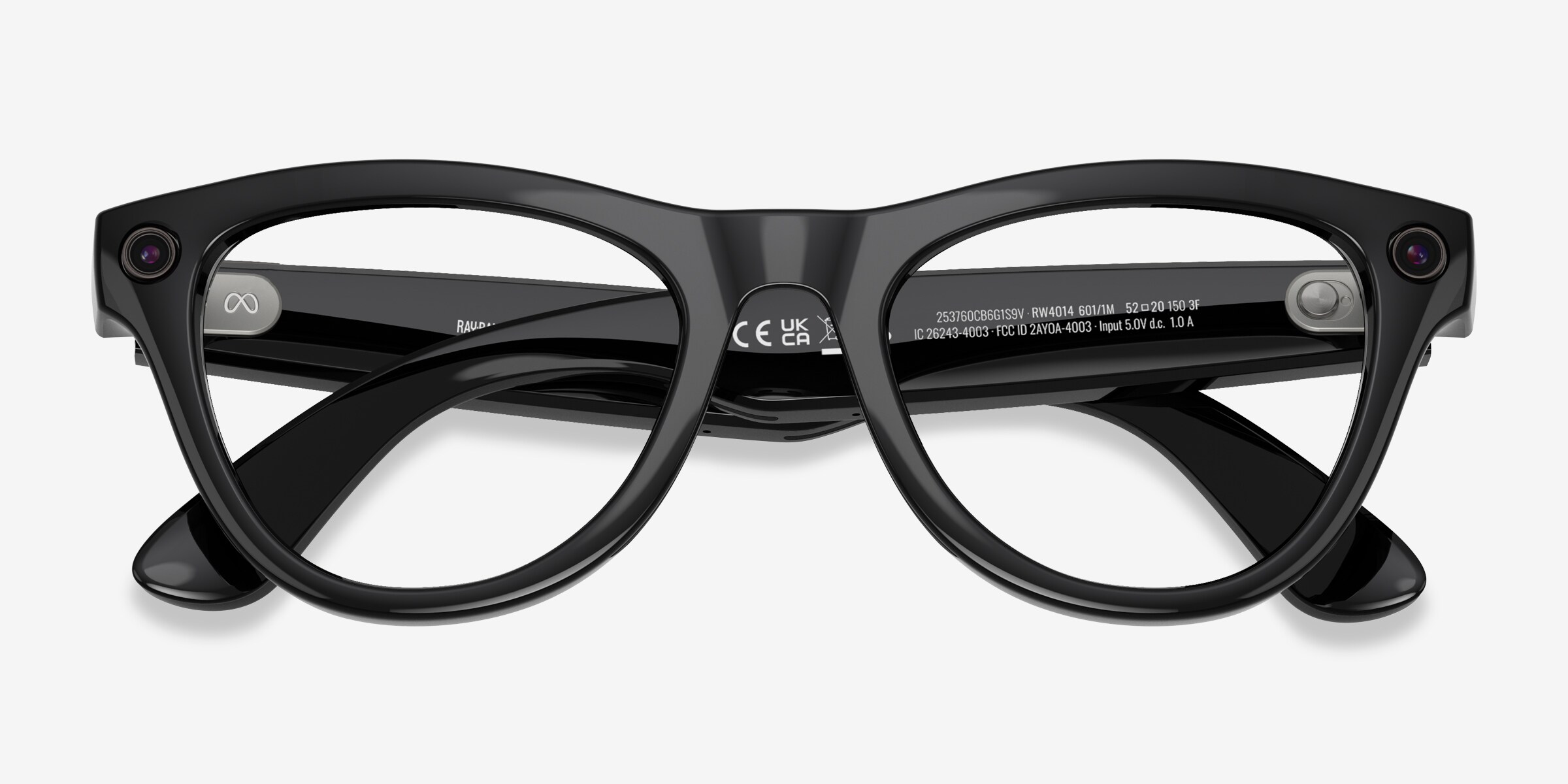 Ray-Ban Meta (Gen 2) Skyler - Cat Eye Shiny Black Frame | Eyebuydirect