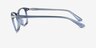 Vogue Eyewear VO5378 Transparent Blue PlasticEyeglass Frames from EyeBuyDirect, Side View