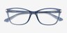 Vogue Eyewear VO5378 Transparent Blue PlasticEyeglass Frames from EyeBuyDirect, Closed View