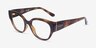 Vogue Eyewear VO5482 Dark Tortoise PlasticEyeglass Frames from EyeBuyDirect, Angle View