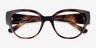Vogue Eyewear VO5482 Dark Tortoise PlasticEyeglass Frames from EyeBuyDirect, Closed View