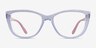 Vogue Eyewear VO5485 Transparent Light Violet PlasticEyeglass Frames from EyeBuyDirect, Front View