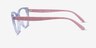 Vogue Eyewear VO5485 Transparent Light Violet PlasticEyeglass Frames from EyeBuyDirect, Side View