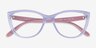 Vogue Eyewear VO5485 Transparent Light Violet PlasticEyeglass Frames from EyeBuyDirect, Closed View