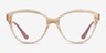 Vogue Eyewear VO5489 Top Texture Brown Honey PlasticEyeglass Frames from EyeBuyDirect, Front View