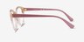 Vogue Eyewear VO5489 Top Texture Brown Honey PlasticEyeglass Frames from EyeBuyDirect, Side View