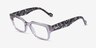 Vogue Eyewear VO5491 Transparent Gray AcétateMontures de lunettes de vue d'EyeBuyDirect, Vue d'Angle