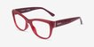 Vogue Eyewear VO5528 Opal Red PlasticEyeglass Frames from EyeBuyDirect, Angle View