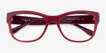 Vogue Eyewear VO5528 Opal Red PlasticEyeglass Frames from EyeBuyDirect, Closed View