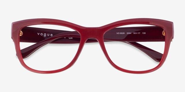 Vogue Eyewear VO5528 Opal Red PlasticEyeglass Frames from EyeBuyDirect, Closed View