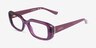 Vogue Eyewear VO5568 Transparent Purple PlasticEyeglass Frames from EyeBuyDirect, Angle View