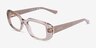 Vogue Eyewear VO5568 Transparent Caramel PlasticEyeglass Frames from EyeBuyDirect, Angle View