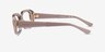 Vogue Eyewear VO5568 Transparent Caramel PlasticEyeglass Frames from EyeBuyDirect, Side View