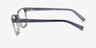 Armani Exchange AX3037 Shiny Transparent Blue PlastiqueMontures de lunettes de vue d'EyeBuyDirect, Vue de Côté