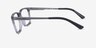 Armani Exchange AX3103 Shiny Transparent Gray PlastiqueMontures de lunettes de vue d'EyeBuyDirect, Vue de Côté