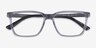 Armani Exchange AX3103 Shiny Transparent Gray PlastiqueMontures de lunettes de vue d'EyeBuyDirect, Vue Rapprochée