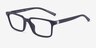 Armani Exchange AX3137U Matte Black PlastiqueMontures de lunettes de vue d'EyeBuyDirect, Vue d'Angle