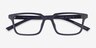 Armani Exchange AX3137U Matte Black PlastiqueMontures de lunettes de vue d'EyeBuyDirect, Vue Rapprochée
