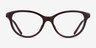 Armani Exchange AX3138U Shiny Dark Brown PlastiqueMontures de lunettes de vue d'EyeBuyDirect, Vue de Face