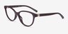 Armani Exchange AX3138U Shiny Dark Brown PlastiqueMontures de lunettes de vue d'EyeBuyDirect, Vue d'Angle