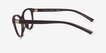 Armani Exchange AX3138U Shiny Dark Brown PlasticEyeglass Frames from EyeBuyDirect, Side View