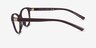 Armani Exchange AX3138U Shiny Dark Brown PlastiqueMontures de lunettes de vue d'EyeBuyDirect, Vue de Côté