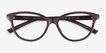 Armani Exchange AX3138U Shiny Dark Brown PlasticEyeglass Frames from EyeBuyDirect, Closed View