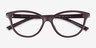 Armani Exchange AX3138U Shiny Dark Brown PlastiqueMontures de lunettes de vue d'EyeBuyDirect, Vue Rapprochée