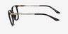 Armani Exchange AX3142U Shiny Black MétalMontures de lunettes de vue d'EyeBuyDirect, Vue de Côté