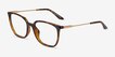 Armani Exchange AX3142U Shiny Havana MetalEyeglass Frames from EyeBuyDirect, Angle View