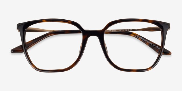 Armani Exchange AX3142U Shiny Havana MetalEyeglass Frames from EyeBuyDirect, Closed View