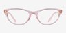 Vogue Eyewear VO5703U Transparent Pink PlasticEyeglass Frames from EyeBuyDirect, Front View