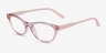Vogue Eyewear VO5703U Transparent Pink PlasticEyeglass Frames from EyeBuyDirect, Angle View