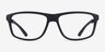 ARNETTE AN7291 Matte Recycled Black Matériaux biosourcésMontures de lunettes de vue d'EyeBuyDirect, Vue de Face