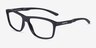 ARNETTE AN7291 Matte Recycled Black Matériaux biosourcésMontures de lunettes de vue d'EyeBuyDirect, Vue d'Angle
