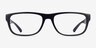 ARNETTE AN7289U Recycled Black Matériaux biosourcésMontures de lunettes de vue d'EyeBuyDirect, Vue de Face