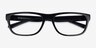 ARNETTE AN7289U Recycled Black Matériaux biosourcésMontures de lunettes de vue d'EyeBuyDirect, Vue Rapprochée