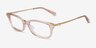 Coach HC6287U Transparent Champagne AcetateEyeglass Frames from EyeBuyDirect, Angle View