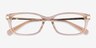 Coach HC6287U Transparent Champagne AcetateEyeglass Frames from EyeBuyDirect, Closed View